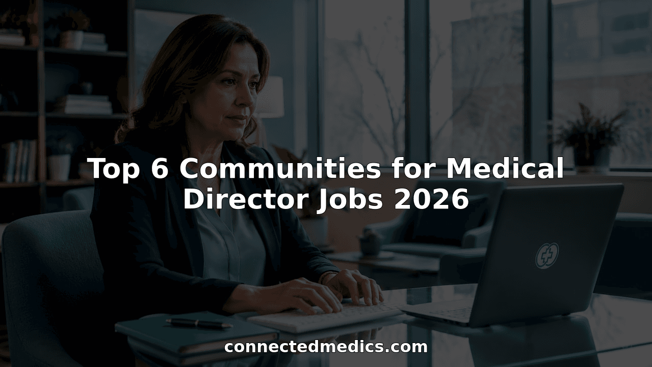 Top 6 Communities for Medical Director Jobs 2026