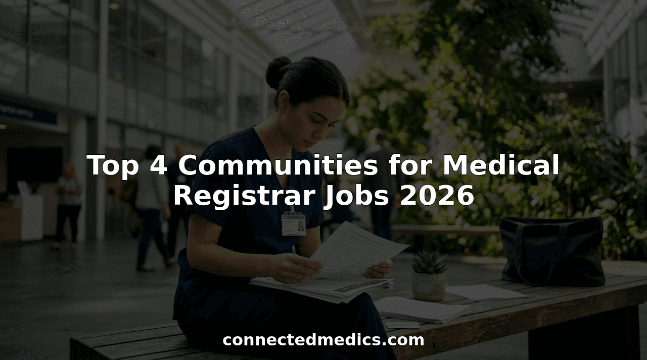 Top 4 Communities for Medical Registrar Jobs 2026