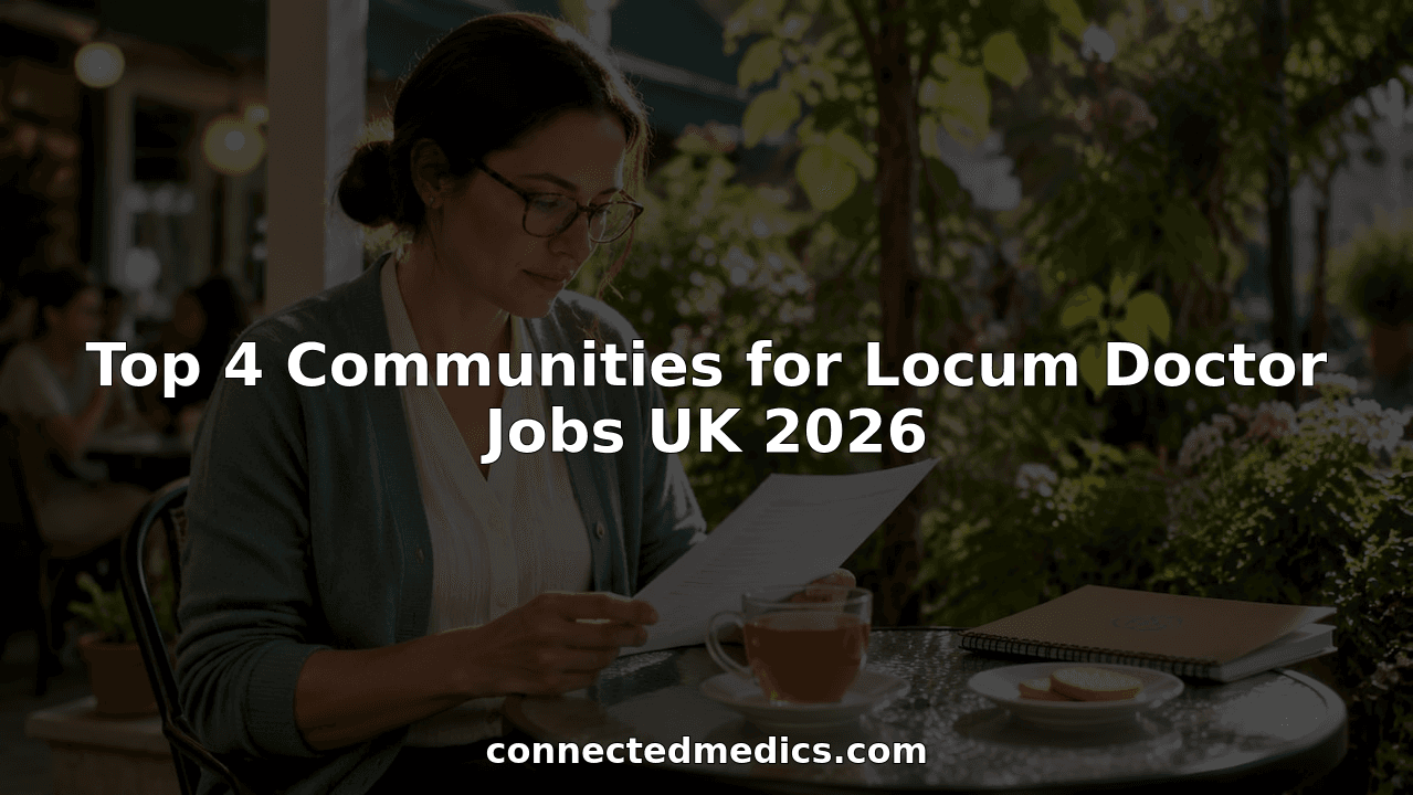 Top 4 Communities for Locum Doctor Jobs UK 2026