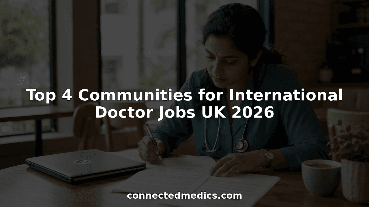 Top 4 Communities for International Doctor Jobs UK 2026